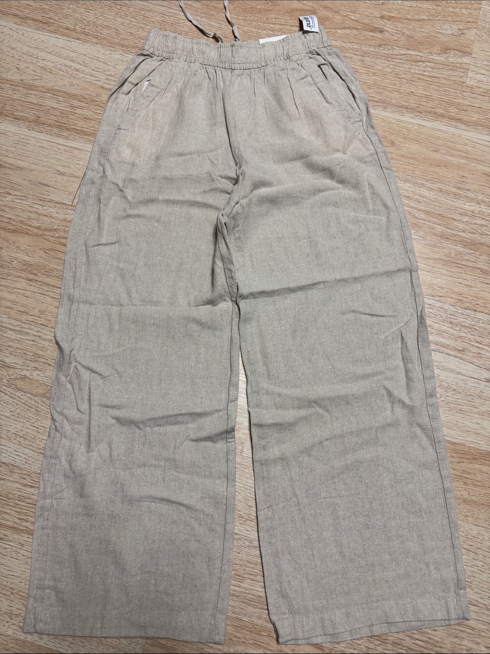 NWT Old Navy Wide Leg Linen Pants - Beige - XS